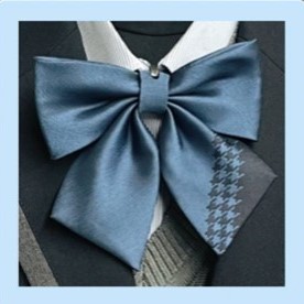 検見川高校の新制服のリボンを拡大した写真