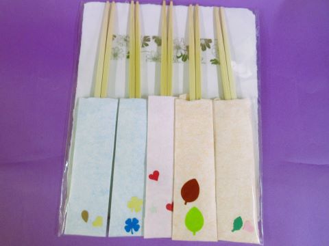 中学部クラフト班紙すきグループ 割りばしセット