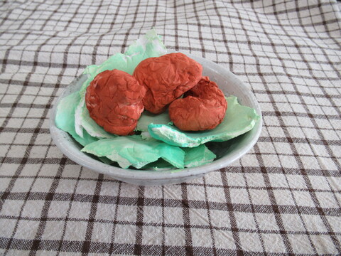 生徒の作品紙粘土で作ったからあげ