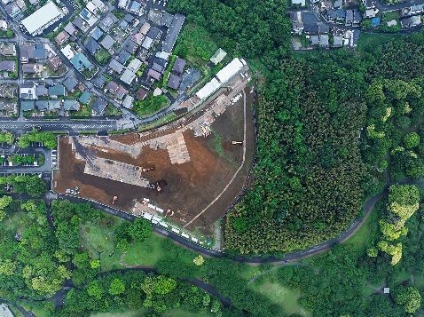 5月7日に撮影した上空写真