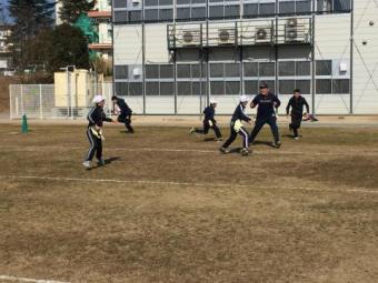 選手のデモンストレーション