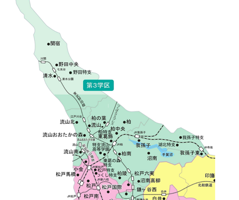 第3学区の地図画像