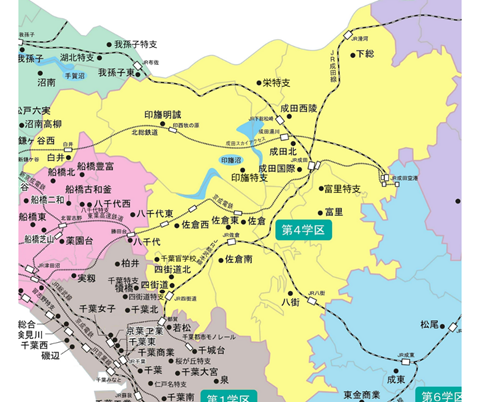 第4学区の地図画像