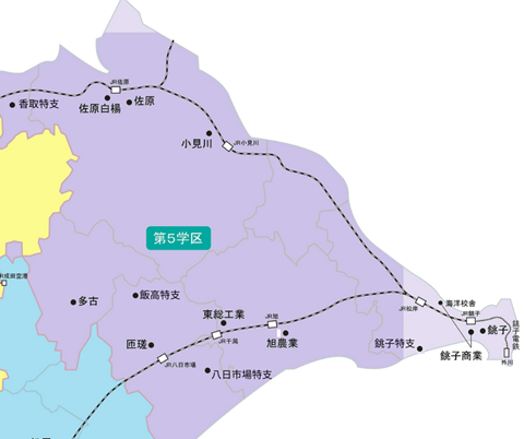 第5学区の地図画像