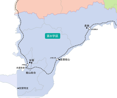 第8学区の地図画像