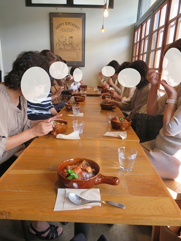 食事中の写真