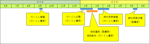 栽培スケジュール