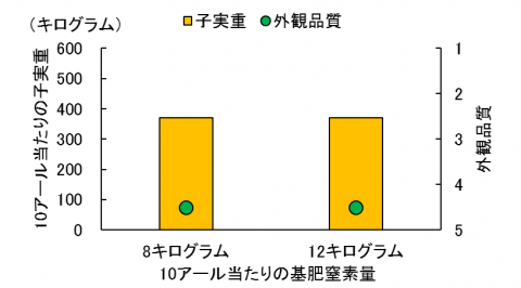 1基肥窒素の増量が及ぼす影響