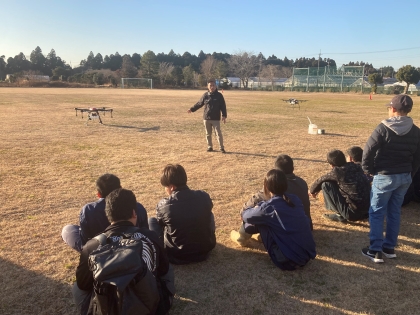 ドローン操作見学