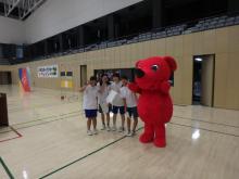 会場内アナウンスでボランティア協力をしてくれた流山おおたかの森高校の皆さん
