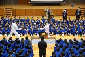 松戸市立第三中学校生徒による競技体験