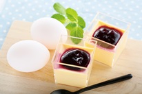 菜の花たまごのホワイトチョコプリンの画像