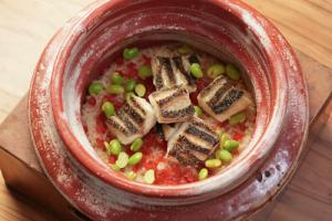 料理写真:船橋瞬〆すずき釜炊きご飯