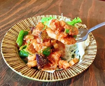 季節野菜と豚肉のトマトチーズソテーの画像