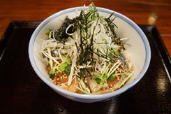 極上さば漬丼定食の画像