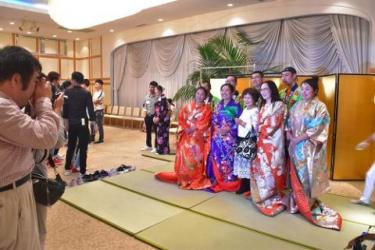 国際交流パーティーの様子
