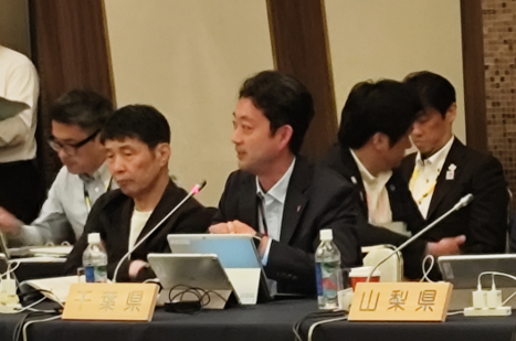 熊谷知事が発言する様子