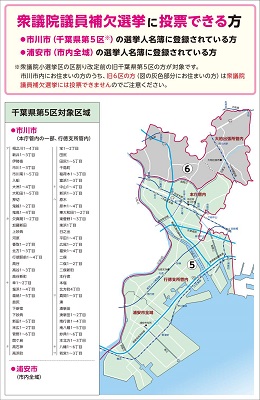 衆議院議員補欠選挙の対象区域