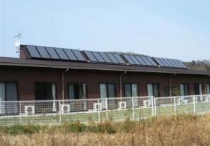 事業用施設への太陽熱利用システム導入例