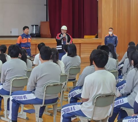 野田市消防団員による活動紹介の画像