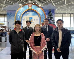 桃園市へ出発前の集合写真