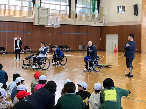 車いすの機能について説明があった