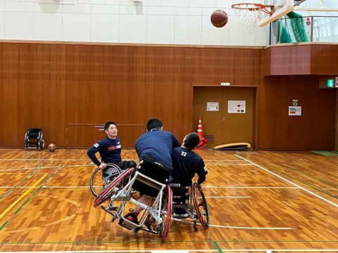 選手によるデモンストレーション