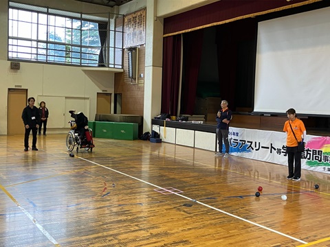 佐藤選手によるデモンストレーション