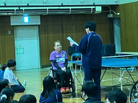 生徒によるお礼の言葉