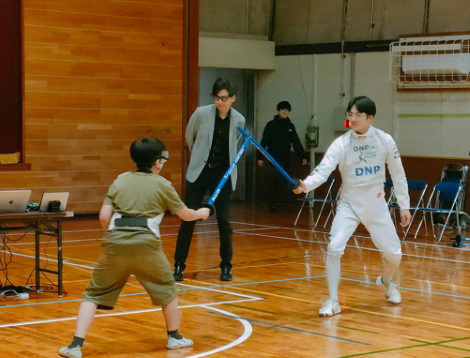 日本代表選手に挑戦するチャレンジマッチ、船橋市立習志野台第一小学校