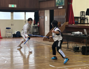 日本代表選手に挑戦するチャレンジマッチ、松戸市立寒風台小学校