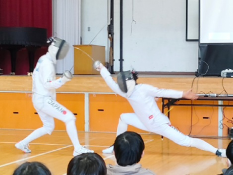 日本代表選手によるデモンストレーションマッチ