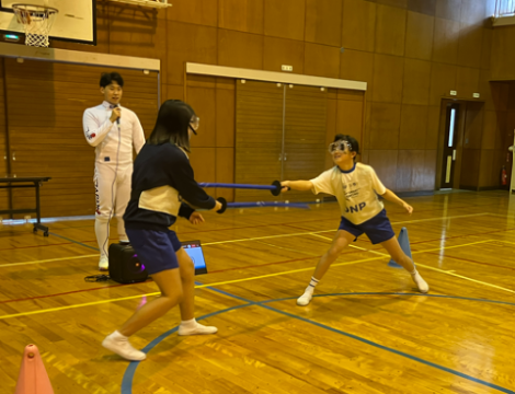 スマートフェンシング体験