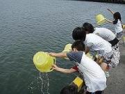 旭市いいおか水産まつり2009 ヒラメ稚魚放流