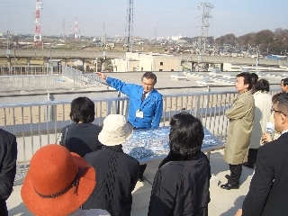 ちば野菊の里浄水場見学状況1