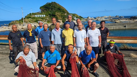 太海エビ網組合の漁業者の皆さん