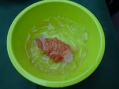 イセエビが氷水に入っている様子