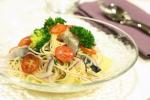 ごまさばの酢ジメ冷製パスタ
