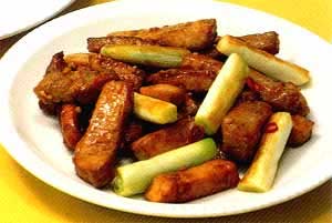 まぐろとネギの甜麺醤炒めの画像