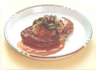 和風さんまバーグの画像