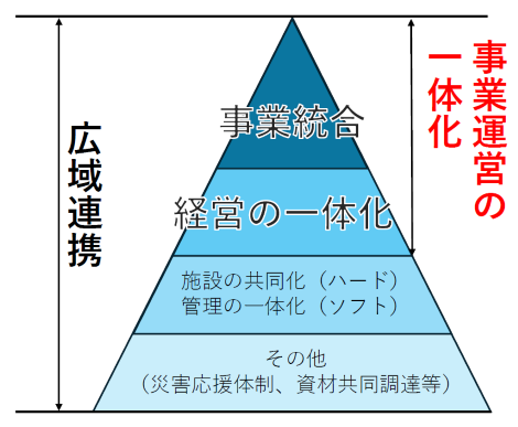 国の目指す統合広域連携の構図です。