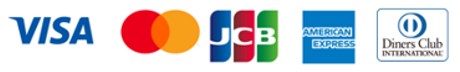 VISA、Mastercard、JCB、AMERICANEXPRESS、Diners CLubの画像