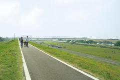 江戸川堤防の様子