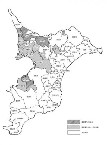 図4.市町村別人口増減率（平成31年1月～令和元年12月）